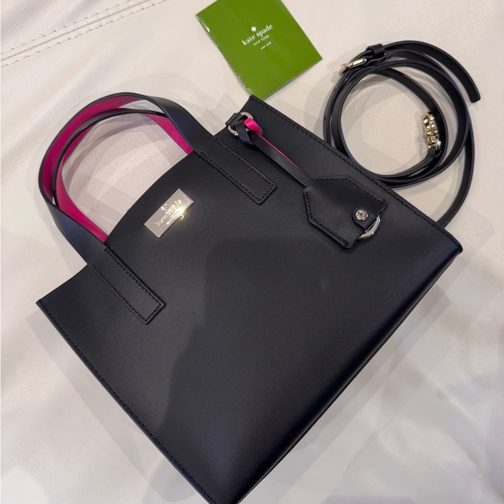 SALE‼️ Kate Spade- Black tote bag with a strap - Picture 1 of 14